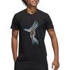 adidas T Shirts Men's Black Crew Neck Moderate Straight Fit DX0302
