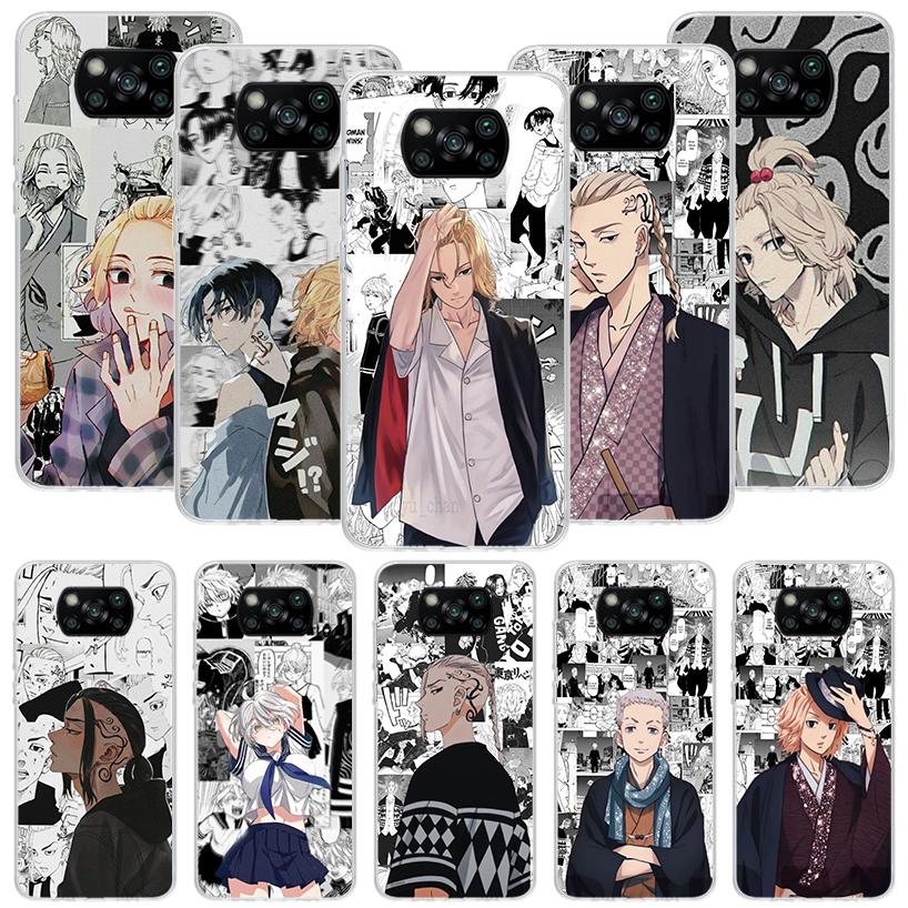 Anime Tokyo Aevengers Phone Case For Xiaomi Poco X7 X6 X5 Pro F7 Ultra Redmi 15C 15 13 13C 12 12C 10 10A 10C 9 9A 9C 9T Cover Po