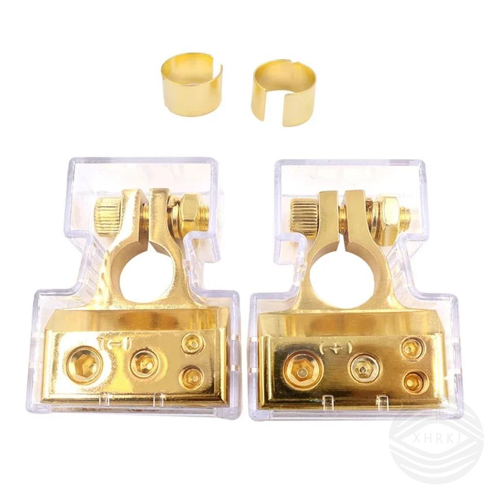 0/2/4/8/10 Gauge for 2Pcs with Adjustable Shims Car Marine Auto Battery Terminal Connectors Positive & Negative