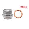 Magnetic Oil Pan Drain Plug M10-M22 Stainless Steel with Strong Neodymium Magnet and Copper Washer for Car Engine Oil Drain Plugs 3