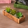 Retro Garden Plant Pot Vintage Wooden Storage Box for Sundries Stationery Pen Box Succulents Flower Pots Balcony Home Decoration