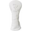 1pc Golf Club Head Cover Or 3pcs Golf Club Covers for Driver 3 Wood and Hybrids - White Golf Driver Headcover Fairway Wood Head Cover Hybrid