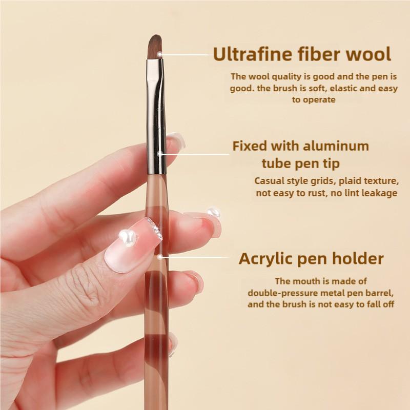 9Pcs Nail Brush Liner Painting Pen Manicure Acrylic Drawing Brush for Nail Art Design UV Gel Nails Tip Display DIY Tool