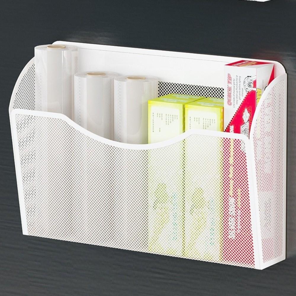 Magnetic Magazine Holder Rack Hanging File Organizer Basket Office