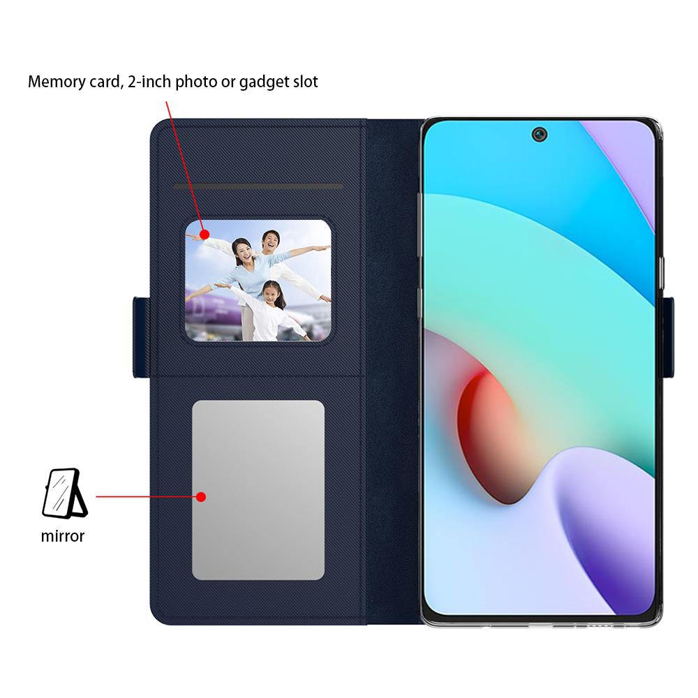 For Xiaomi 15S Pro Case Stand PU Leather Phone Cover Card Holder Mirror
