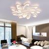 Artistic Flower Ceiling Lamp Unique Petal Design LED Light for Home Dimmable Modern Fixture for Bedroom Living Room Decor