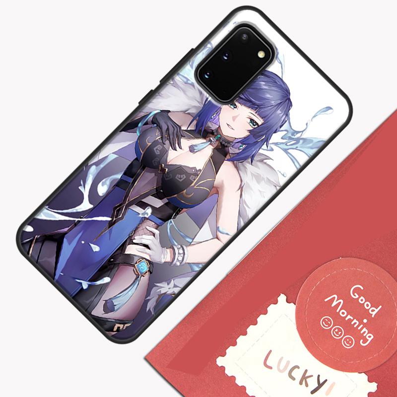 Genshin Impact Yelan Phone Case For Samsung Galaxy S24 S26 Ultra S20 S21 S22 S23 S25 Plus S10 S25 FE Cover Shell