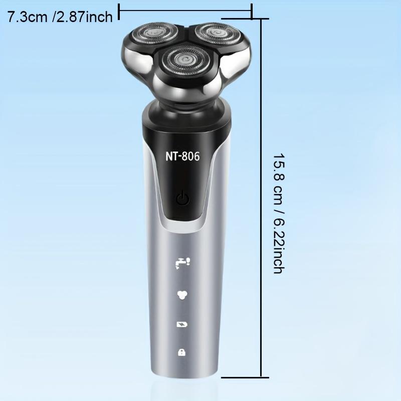 

Мужские электрические бритвы 4-в-1, роторная бритва для влажного и сухого бритья, водонепроницаемая, быстрая зарядка через USB и уход за чувствительной кожей - выдвижной триммер с прецизионными лезвиями