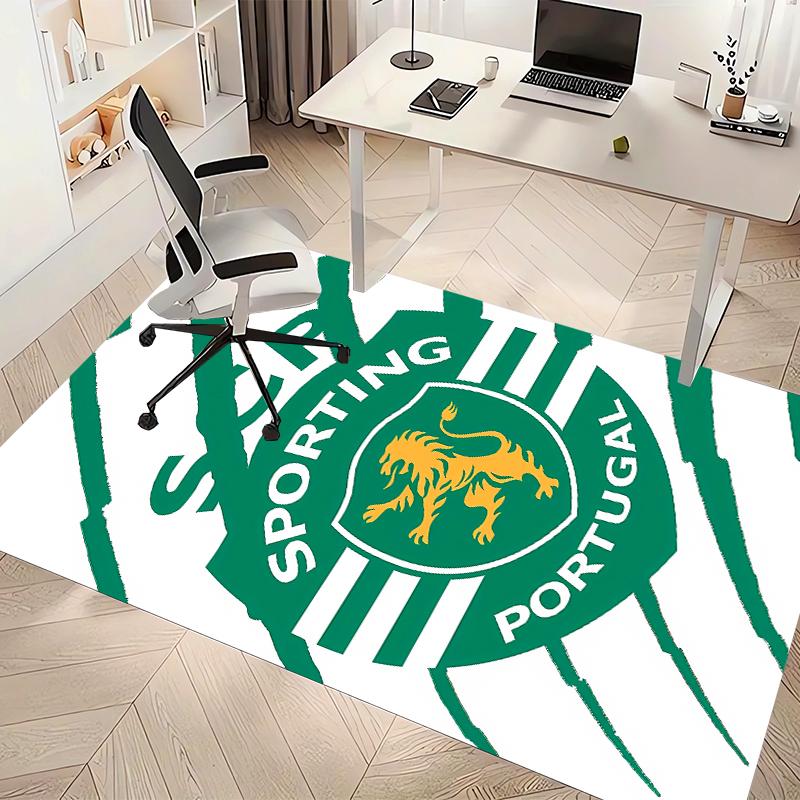 Sporting CP Logo Printed Absorbent Washable Carpet, Non-Slip Bathroom Mats, Kitchen Rugs, Yoga Mat,Living Room Entrance, Camping Picnic Rugs