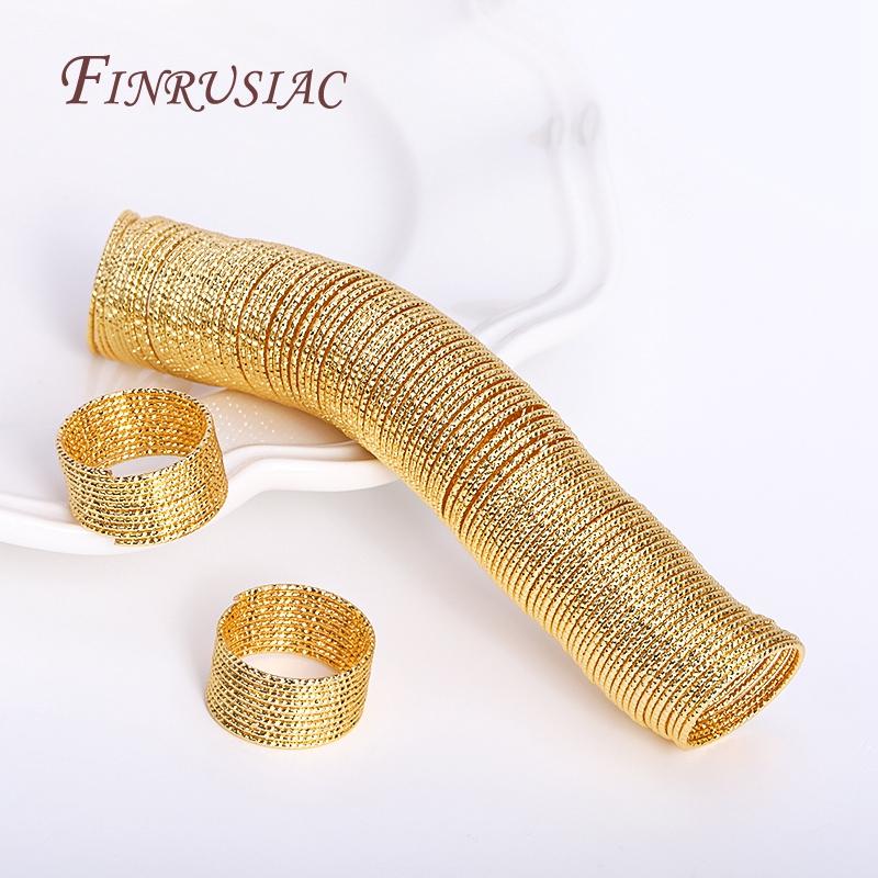 5 Pcs/lot 18k Real Gold Plated Brass Round Pattern Wire For DIY Finger Ring Jewelry Making,Gold Wire For Handmade Ring Craft