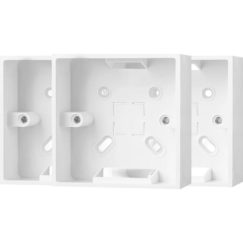 Vanjoin 86 Type Surface Mounted Electrical Box (20-Pack)