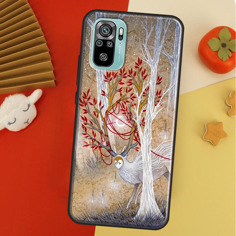 Kitsune Fox Art For Xiaomi Redmi Note 10 Pro Case Cover For Redmi Note 11 Pro 10A 10C 9 8T 9S 10S 9T 9A 9C Case