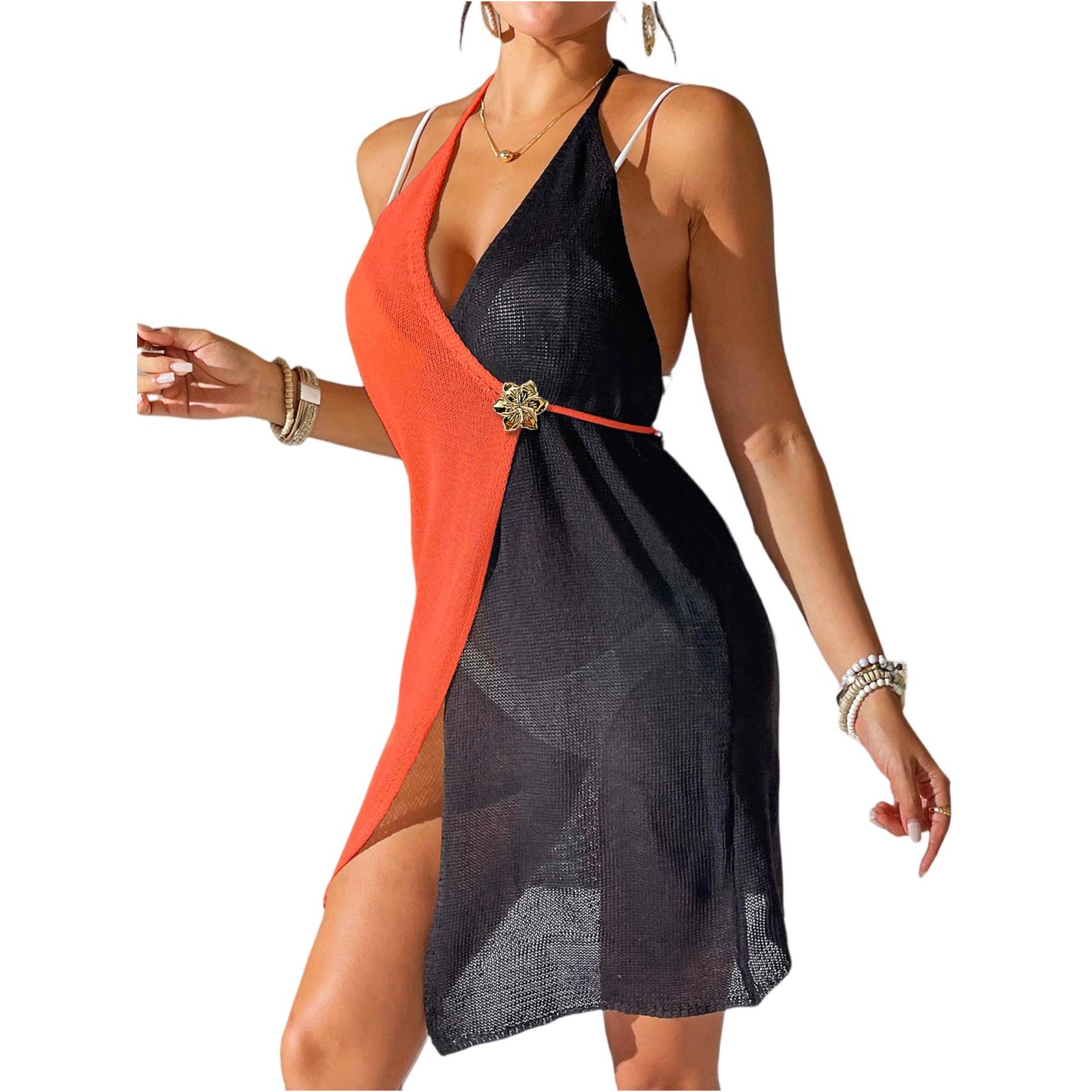 

Womens Loose Fit Square V,Neck Sleeveless Velvet Babydoll Dresses Dress One Size шафрановий