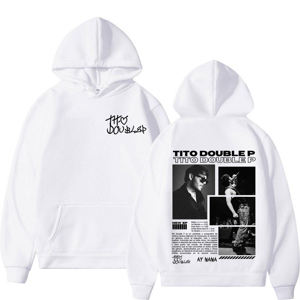 Sänger Tito Doppelalbum Tour 2025 Mode Print Grafik Hoodie Herren Oversized Langarm Oberteil Lässiger Hip-Hop Pullover Fan Geschenke