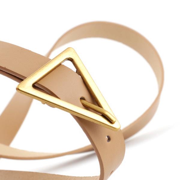 Women Triangle Belt Women Dress Belt Decoration Triangle Buckle Casual Jeans Slim Belt