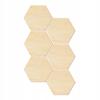 Wooden hexagon wall panel. Hexagon wall panel for the living room, 1 piece.
