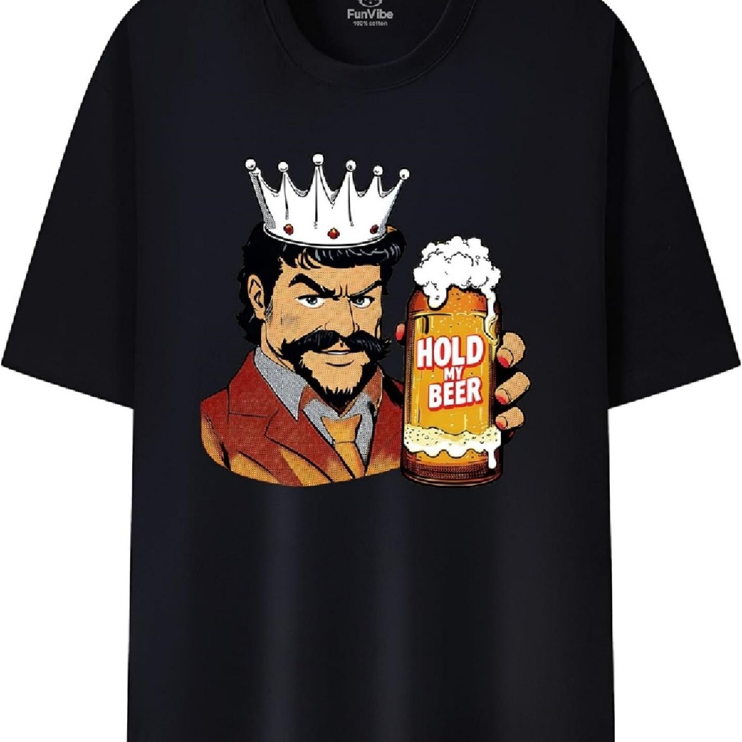 

Hold My Beer Unisex Word Pattern T-Shirt XXXXXL чёрный