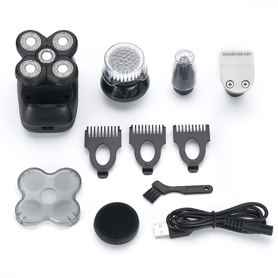 

Электрический роторный бритвенный набор с регулируемой скоростью, цифровым дисплеем, USB, парикмахерская бритва «пять в одном» для красоты