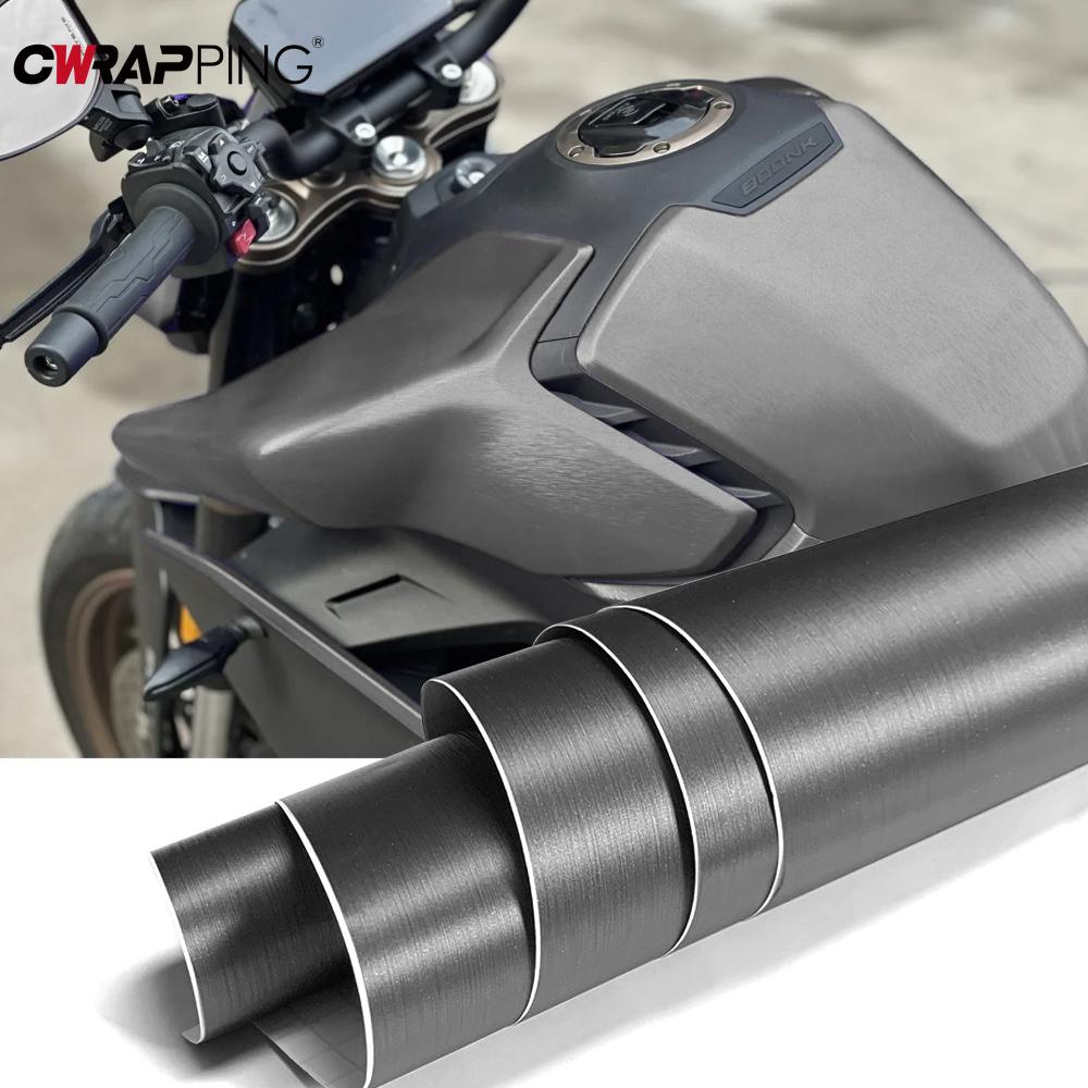 Car Stickers Light Grey Brushed Film Auto Interior Modification Body Color Change Decal Sticker for Motorcycle Car Accessories