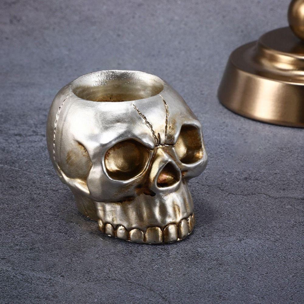 

Смола Craft Череп Чайные свечи Атмосфера Искусство Хэллоуин Подсвечник Столовая