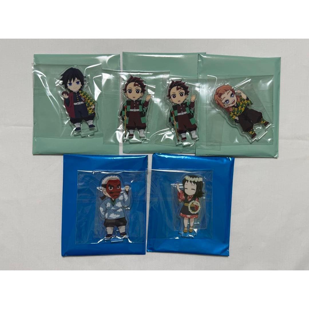 Used Demon Slayer: Kimetsu no Yaiba Connecting Acrylic Stand Pillar Training Edition Giyu Tomioka, Tanjiro, Sabusagi, Urokodaki