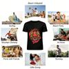 Japanese Red Hannya Demon Graphic Print Streetwear Top Pure cotton T-shirt