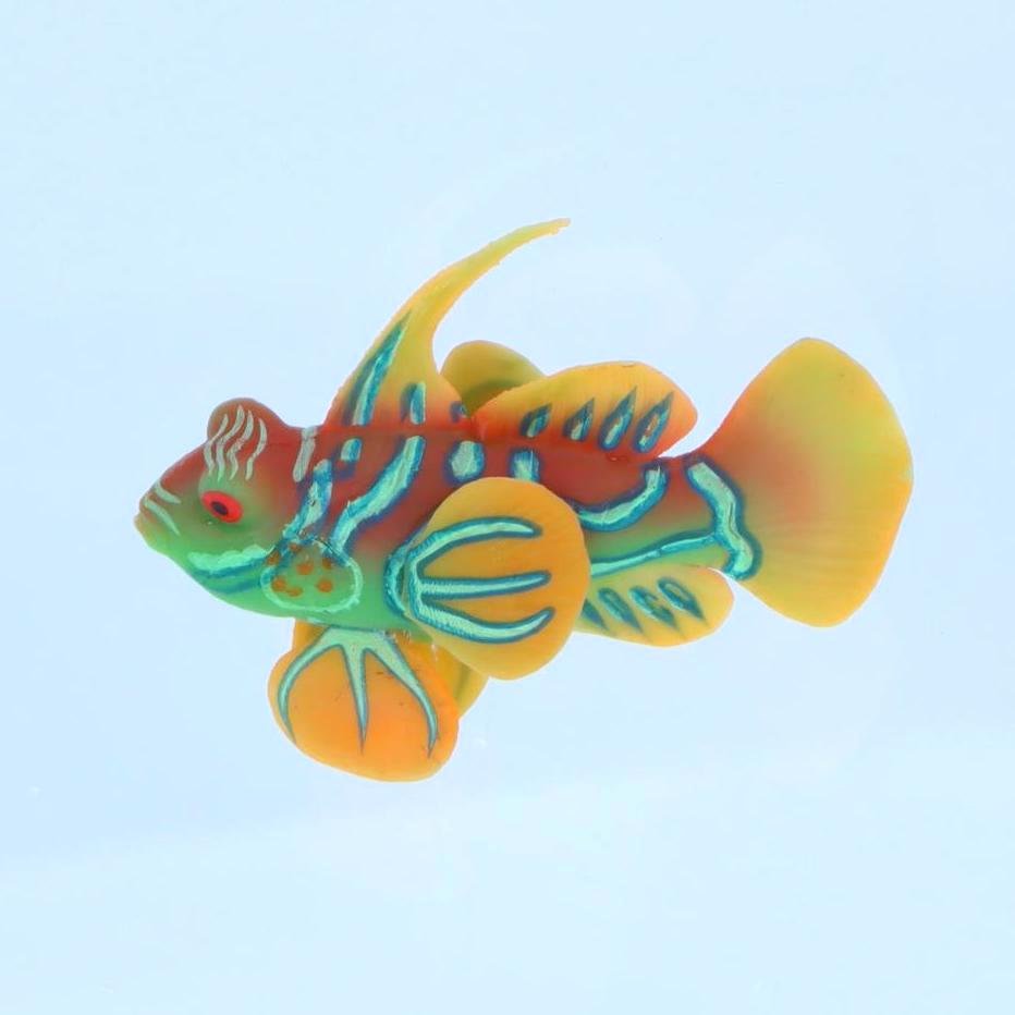 

Vibrant Silicone Frogfish Aquarium Decoration - Colorful, Lifelike Swimming Fish Ornament for Fish Tanks, Enhances Underwater Pa золотой