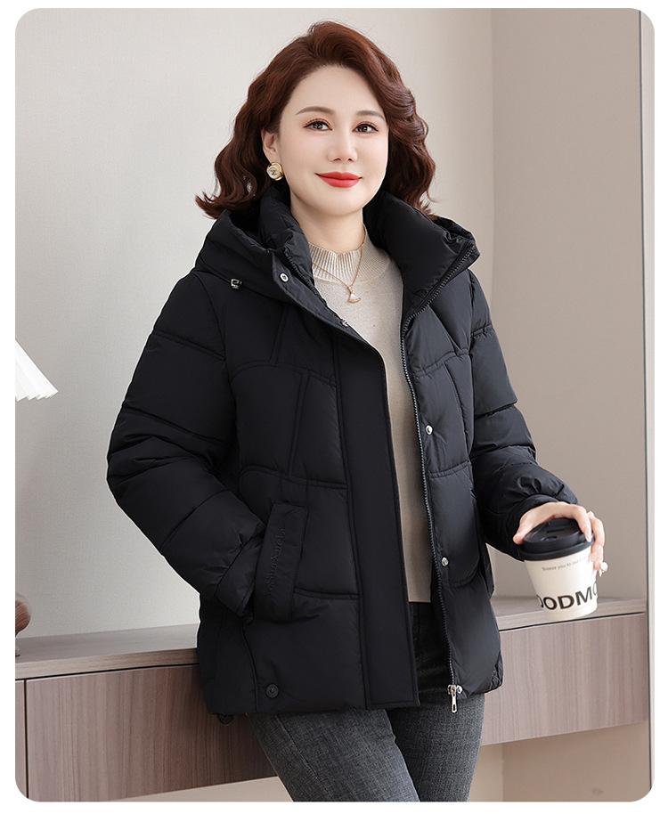 Women’s Short Detachable Hood Windproof Thicken Warm Winter Jacket