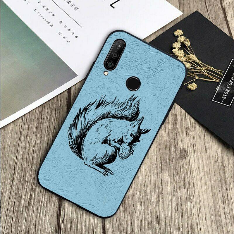 Cartoon Squirrel For Huawei Nova 8i 11i 12i 12s 9 10 SE Y60 Y70 Y90 Y72 Y73 Y61 Y91 P60 Pro P30 P40 Lite Case