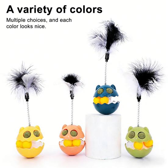 Wiosenna Piórko Zabawka dla Kota Kołyszący Się Drapak dla Kota z Kulą Kocimiętki Interaktywna Zabawka Tor z Kulkami dla Kotów Domowych Ulga w Nudzie Samodzielna Rozrywka