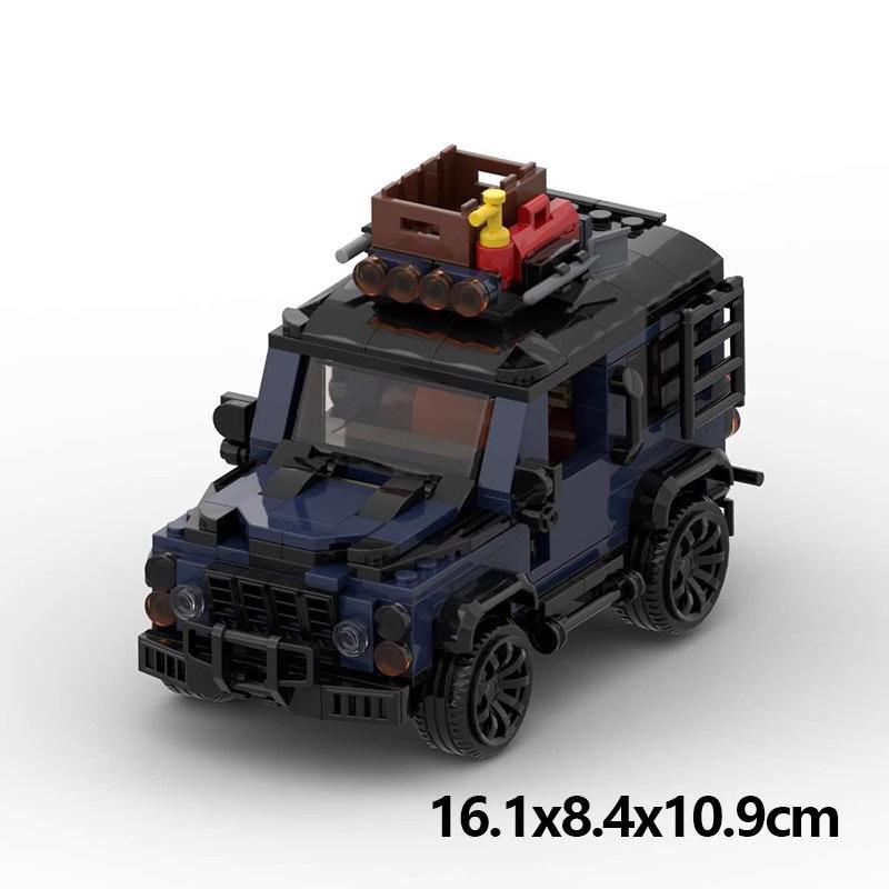 Compatible With Building Blocks MOC Speed Series 8 Grid Car Recorder And Guard Boy Assembled Vehicle Gift