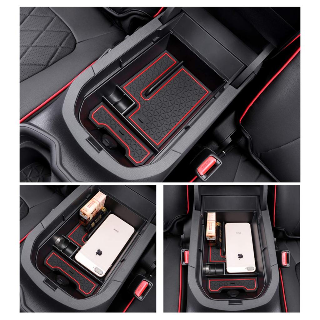 Ruiya New Toyota RAV4 50 Series 2020 2019 Exclusive Console Box Center Tray Interior Parts Small Item Storage ABS Material No Rattle Noise 6 Colors To