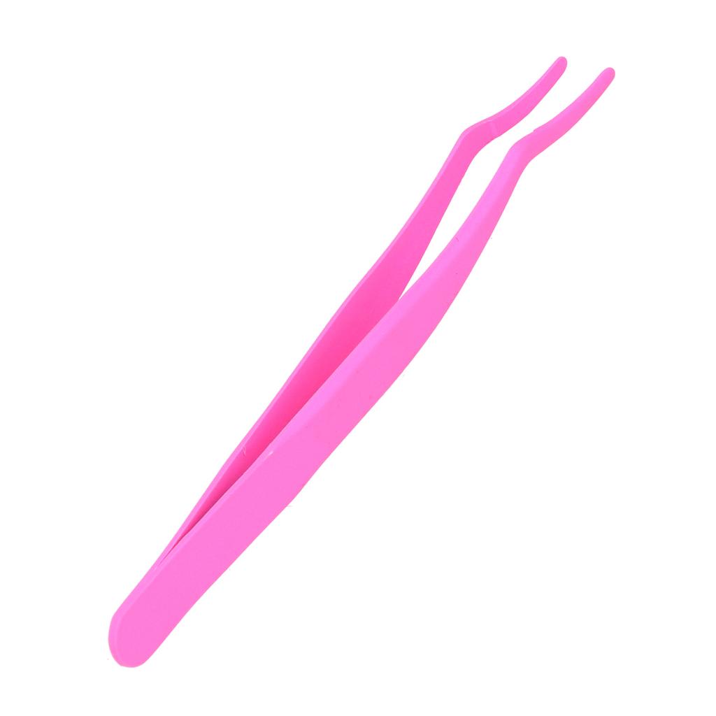 Eyelashes Tweezer False Lash Application Curved Stainless Steel Eyelash Extension Auxiliary