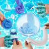 Festive Fluffy Cloud Slime Kit, Soft Stretchy Non-Sticky Crystal Mud, DIY Sensory Sludge for Holiday Stress Relief Gifts