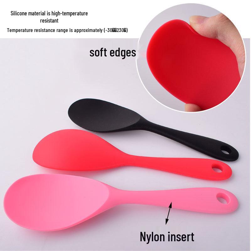 Silicone Non-Stick Rice Scooper Spoon - High-Temperature Resistant Duckbill Kitchen Tool