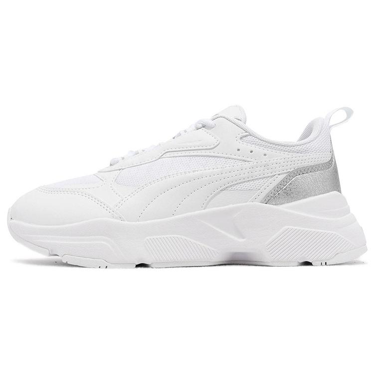 (WMNS) PUMA Cassia Distressed - White Silver Women s 387645-02 EU 36