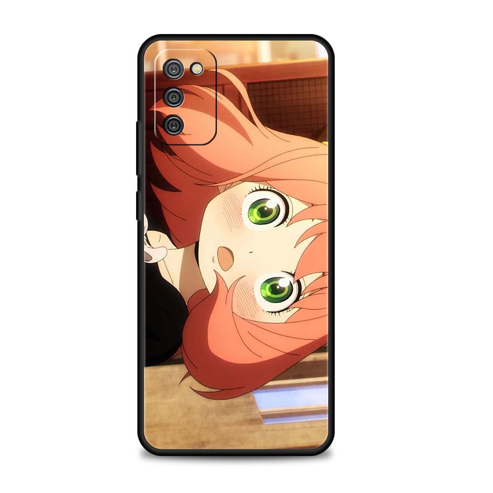 For Samsung A12 A51 A52 A41 A21s A72 A31 A02s A71 A32 4G A73 A53 A52s 5G Print Funda Spy×Family Cute Yor Anya Bright Drawing