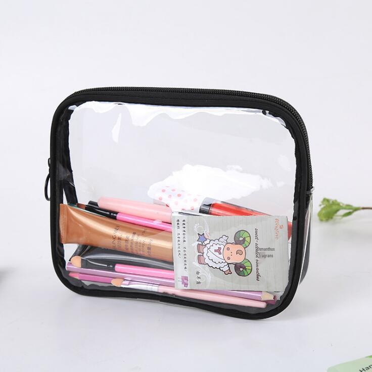 Waterproof Transparent PVC Cosmetic Bag: Large & Small Travel Sizes