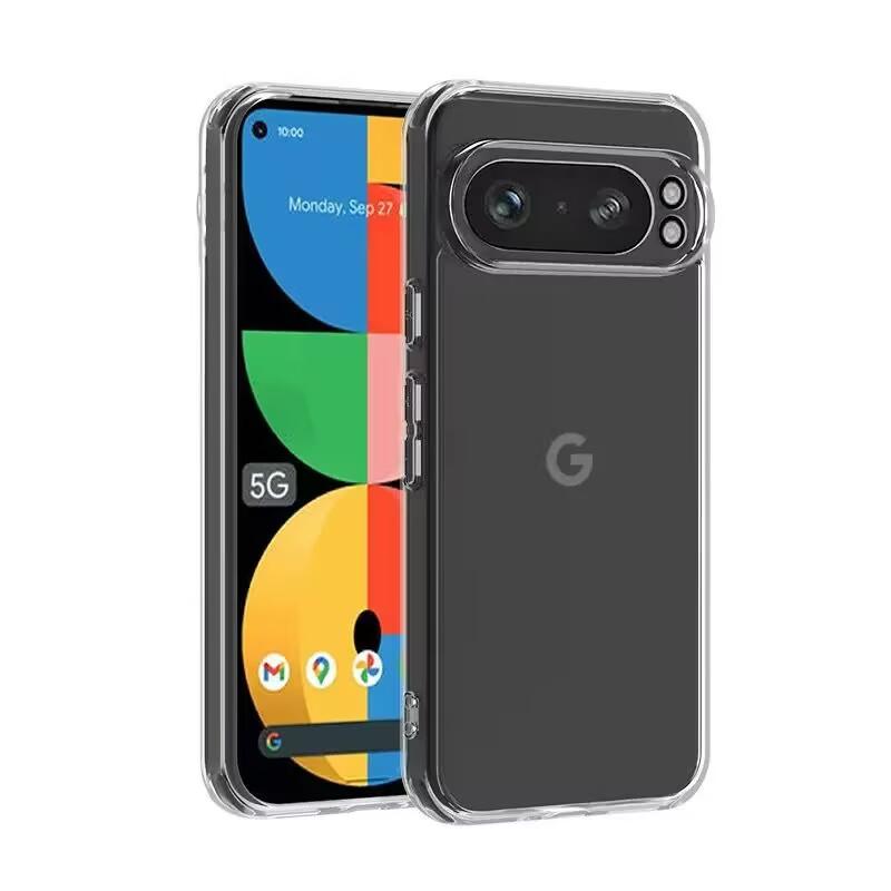 

For Google Pixel 10 9 Pro XL 9A 8 Pro 8A 7A 6A Strong Magnetic For Magsafe Shockproof Acrylic Wireless Charging Clear Cover Pc + tpu&Google Pixel 6a