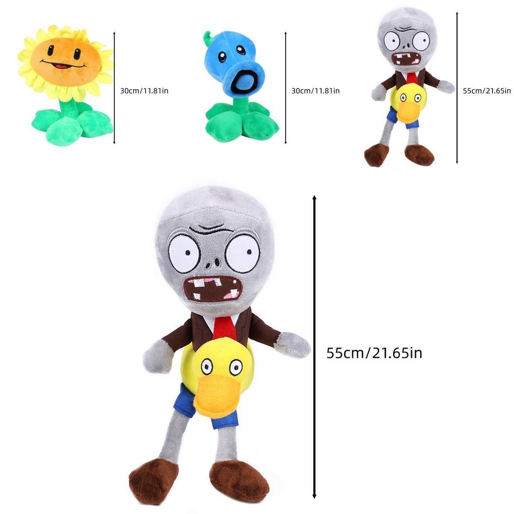 Plants Vs. Zombies New Plush Toy Cartoon Zombie And Plant Game Character Characters)