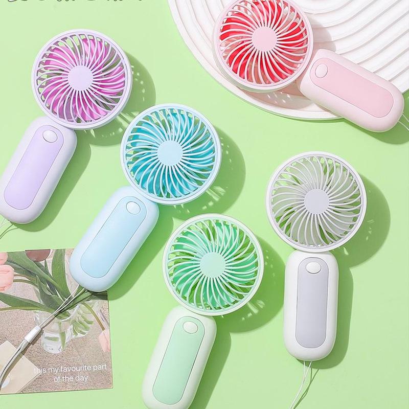 Portable USB Rechargeable Pocket Fan - Multifunctional Handheld Cooling Device 8.1*4.2*15.6cm