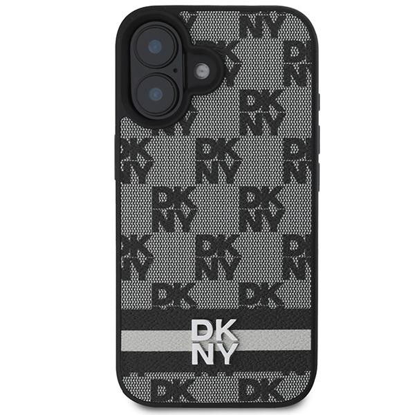 Dkny Dkhcp16Spcptssk Iphone 16 6.16.1 Czarny/Black Hardcase Checkered Pattern & Printed Stripes