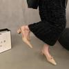 Summer Women's High Heel Sandals Square Toe Singbacks Pumps Stripper Party Female Sandalias