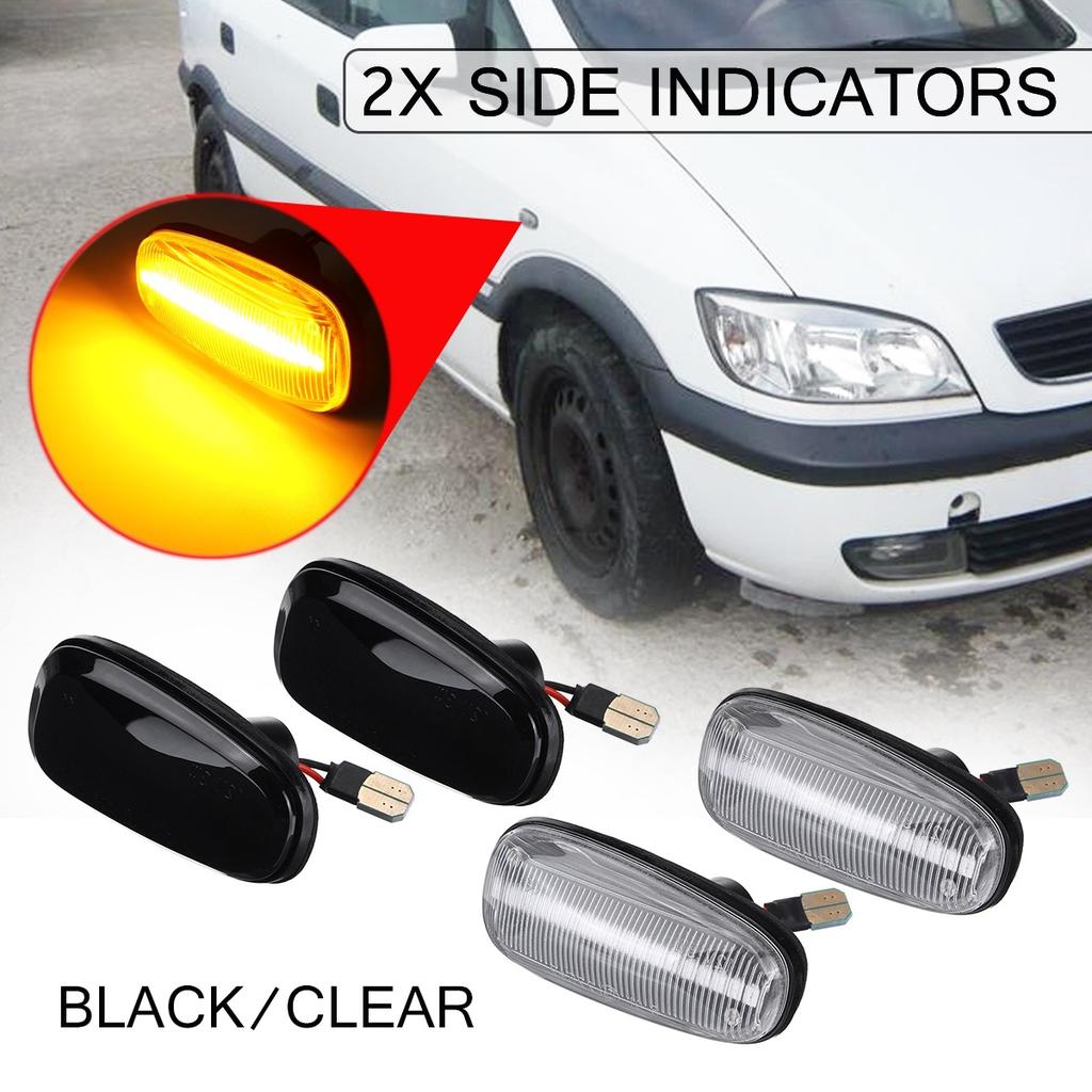 2PCS LED Side Marker Light Turn Indicators For For Vauxhall Opel Zafira