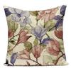 Flower Pattern Decorative Sofa Seat Cushion Cover Fresh Floral Print Pillowcase Home Decor Square Custom Throw Pillows Cover