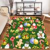 Festive Christmas Pattern Rug Non-slip Rug Suitable for Living Room and Bedroom Sofas.