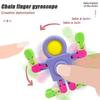8pcs Pop Spinners, Sensory Fidget Toys Deformable Diy Chain Finger Spinners Stress Relief Birthday Gifts For Kids Adults