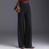 Angola Red High Waist Woolen Wide-Leg Pants for Women - Winter 2025 Style