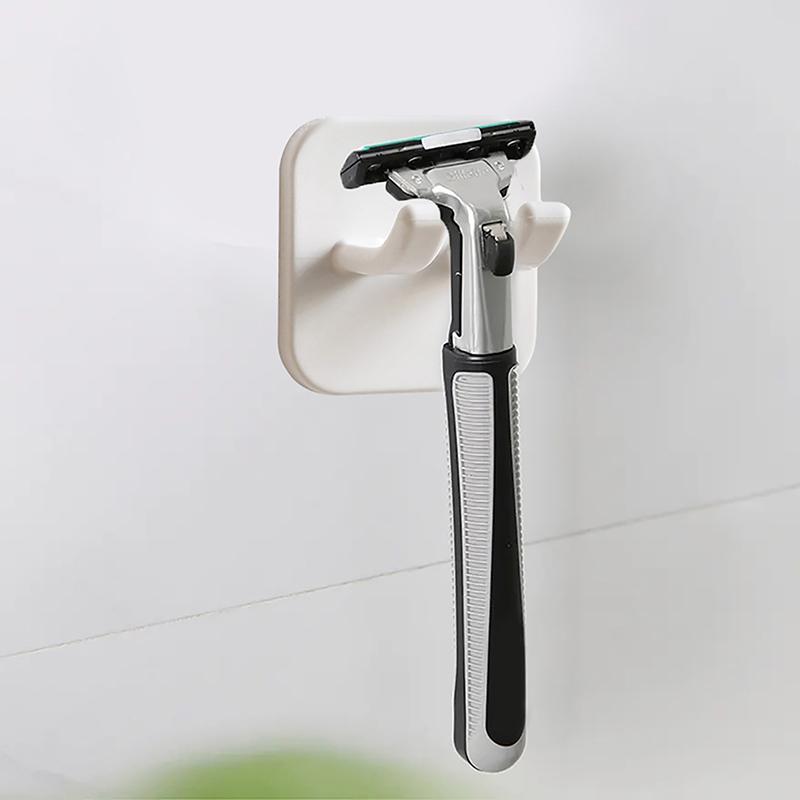 Abs Material Razor Holder Wall Punch Free Man Shaver Storage Hook Bathroom