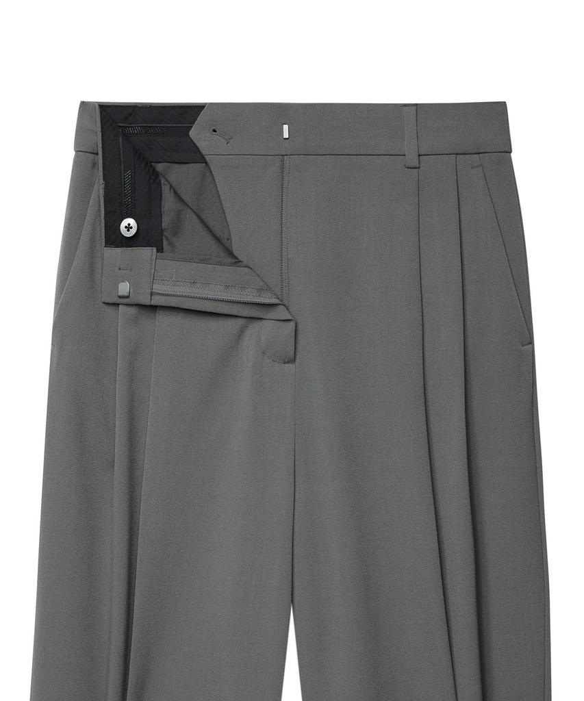 MUSINSA STANDARD WOMAN Women'S Wide Bermuda Half Slacks [Light Khaki]